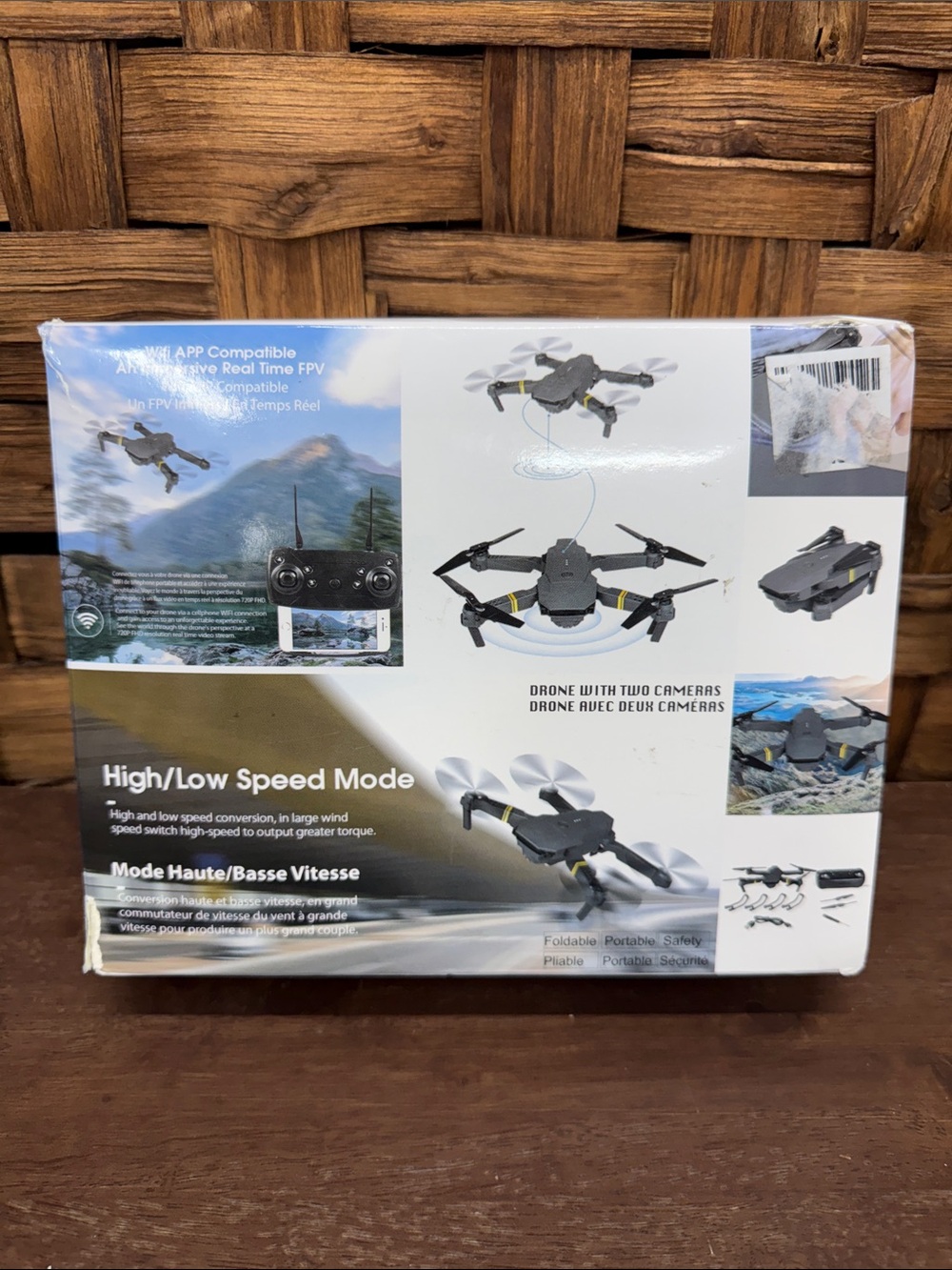 Wifi Control Foldable Drone With 2 Cameras